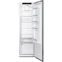 S8L174D3E Встраиваемый холодильник SMEG/ Встраиваемый однодверный холодильник без морозильного отделения, Жесткое крепление фасадов, общий объем 314л, LCD-дисплей, сенсорное управление