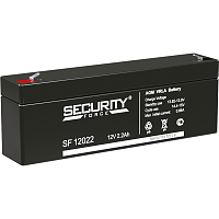 SF12022 Батарея SECURITY FORCE серия SF, SF 12022, напряжение 12В, емкость 2.2Ач (разряд 20 часов), макс. ток разряда (5 сек.) 52.5А, макс. ток заряда 0.66А, свинцово-кислотная типа AGM, клеммы F1, ДxШxВ 179х35х61мм., вес кг., срок службы 3-5 лет./ Batter