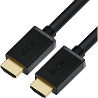 GCR-HM410-0.3m GCR Кабель 0.3m HDMI Ultra HD 4K 60Hz, Full HD, 3D, черный, 24K GOLD, 30/30 AWG, 2 Х экран