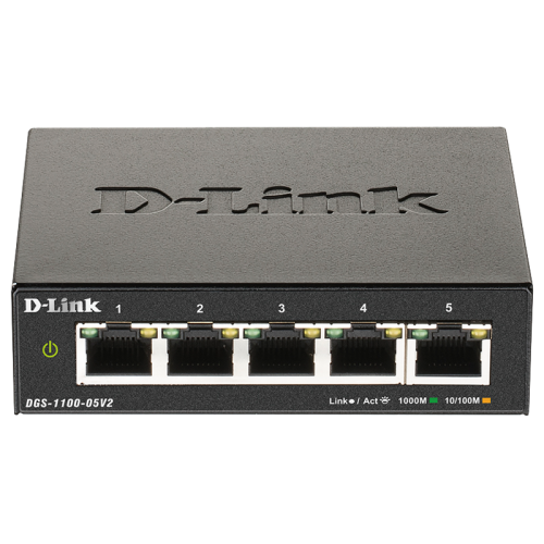 DGS-1100-05V2/A1A Коммутатор/ DGS-1100-05V2 EasySmart L2 Switch 5х1000Base-T DGS-1100-05V2/A1A Коммутатор/ DGS-1100-05V2 EasySmart L2 Switch 5х1000Base-T
