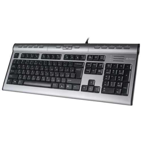 KLS-7MUUUSB Клавиатура A4Tech KLS-7MUU серебристый/серый USB slim Multimedia (KLS-7MUU USB) фото 3 KLS-7MUUUSB Клавиатура A4Tech KLS-7MUU серебристый/серый USB slim Multimedia (KLS-7MUU USB) фото 3