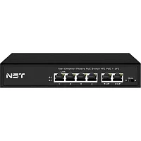 NS-SW-4F2F-P/A Passive PoE коммутатор Fast Ethernet/ Passive PoE коммутатор Fast Ethernet на 6 портов. Порты: 4 х FE (10/100 Base-T, 52V 4,5(+) 7,8(–)) совместимы с PoE (IEEE 802.3af/at), 2 x FE (10/100 Base-T) Uplink. Совместим со стандартами PoE IEEE 80
