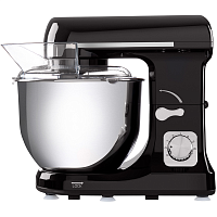 MF-431BK Миксер MAUNFELD/ Планетарный миксер, 1000 Вт , Чаша 5 литров, Импульсный режим, 3 насадки, цвет черный