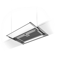 GLASSOUTIX/A/60-PRF0109787 Вытяжки ELICA/ Встраиваемая, 60 см, 1000 куб.м., электронное управление, светодиодное освещение, нержавеющая сталь+белое стекло