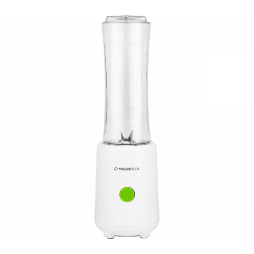 MF-132W Портативный блендер MAUNFELD/ Компактный блендер со стаканом, 300 Вт, 0.6 л, белый фото 2
