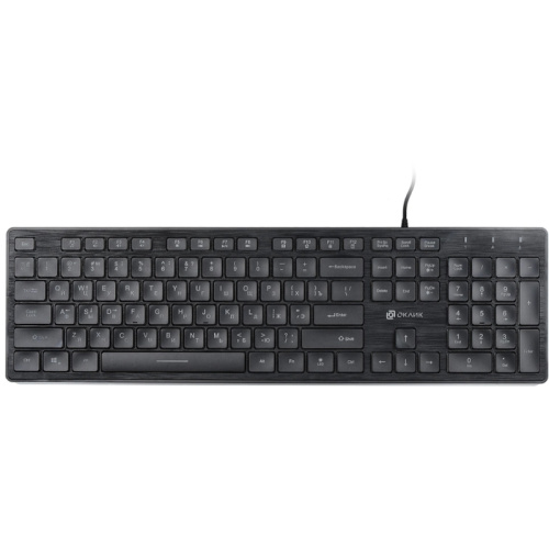 1061617 Клавиатура Oklick 550ML черный USB slim Multimedia LED (1061617) фото 17