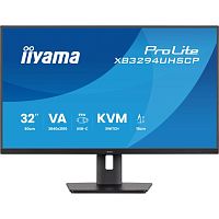 XB3294UHSCP-B1 Монитор Iiyama 32" ProLite XB3294UHSCP-B1 черный VA LED 2ms 21:9 HDMI M/M матовая HAS Piv 3000:1 400cd 178гр/178гр 3440x2160 75Hz DP 4K USB 9.7кг