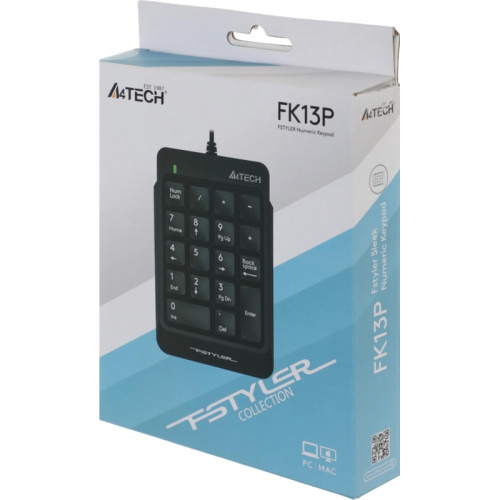 FK13PBLACK Числовой блок A4Tech Fstyler FK13P черный USB slim для ноутбука (FK13P BLACK) фото 8 FK13PBLACK Числовой блок A4Tech Fstyler FK13P черный USB slim для ноутбука (FK13P BLACK) фото 8