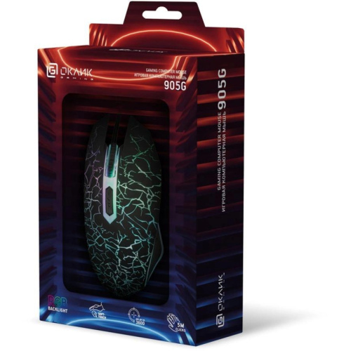 405626 Мышь Oklick 905G INVASION черный оптическая 3600dpi USB для ноутбука 6but (405626) фото 12 405626 Мышь Oklick 905G INVASION черный оптическая 3600dpi USB для ноутбука 6but (405626) фото 12
