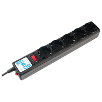 SPG5-C2 Фильтр-удлинитель Power Cube 1.9м 5 розеток (черный графит) 10А/2,2кВт/ Surge protector Power Cube 1.9 m 5 outlets (Black graffite) 10A / 2.2kW