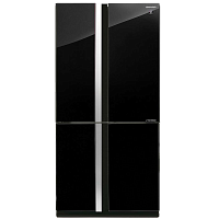 SJGX98PBK Холодильник Sharp/ 183x89.2x77.1 см, объем камер 394+211, No Frost, морозильная камера снизу,черный
