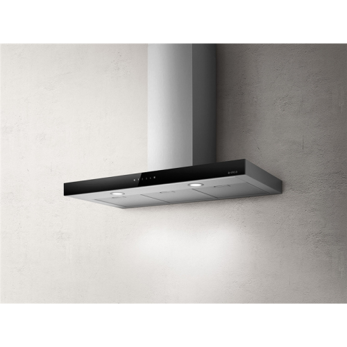 JOYBLIX/A/90-PRF0104626A Вытяжки ELICA/ Вытяжка настенная, 90x114x45.5см, чёрное стекло + нержавеющая сталь фото 2