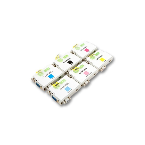 -/ Картридж струйный Cactus CS-EPT0827 черный/голубой/пурпурный/желтый/светло-голубой/светло-пурпурный