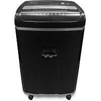 УМ35-4 Уничтожитель документов ГЕЛЕОС УМ35-4, DIN P-4 (4 ур-нь секр.), фрагмент 3,9х30мм, 23-26 лист (70г/м2), CD/пл.карты/скрепки/скобы, 35 литров