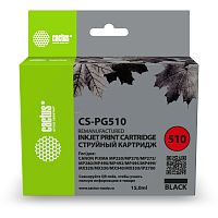 CS-PG510 -/ Картридж струйный Cactus CS-PG510 черный (15мл) для Canon Pixma MP240/MP250/MP260/MP270/MP480/MP490/