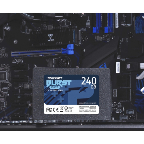 PBE240GS25SSDR Твердотельный накопитель Patriot SATA-III 240GB PBE240GS25SSDR Burst Elite 2.5" [PBE240GS25SSDR] фото 5