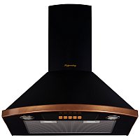 BONA60BBronze Вытяжка Kuppersberg/ Настенная вытяжка, ширина 60 см, отвод/рециркуляция, 650 м3/час, электронное управление, 3 скорости, галогеновое освещение 2х20 Вт, анодированные алюминиевые жироулавливающие фильтры, угольный фильтр С6С (опция), 42 дБ,