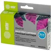 -/ Картридж струйный Cactus CS-CZ131 №711 пурпурный (26мл) для HP DJ T120/T520