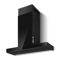 HAIKUBL/A/90-PRF0146265 Вытяжка ELICA/ Декоративный дизайн, Т-образная, ширина 90 см,1200 м3/ч, черное стекло