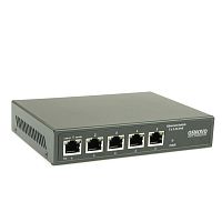 SW-5D-1(60W) Коммутатор/ OSNOVO PoE коммутатор 2.5G Ethernet на 5 RJ45 портов. Порты: 1 x 2.5G (10/100/1000/2500Base-TX) с PoE (до 60W, A+B) + 3 x 2.5G (10/100/1000/2500Base-TX) с PoE (до 30W), 1 x 2.5G