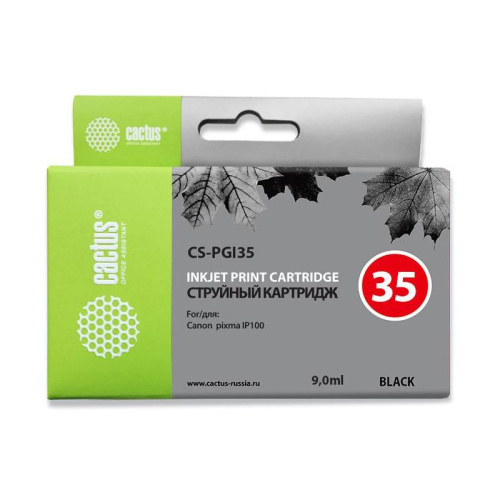 -/ Картридж струйный Cactus CS-PGI35 черный (9мл) для Canon Pixma IP100 фото 4