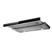 ELITE26IX/A/60/VT-PRF0094051B Встраиваемые вытяжки ELICA/ Встраиваемая, 60 см, электронное управление, 900 куб. м. , серая+черное стекло