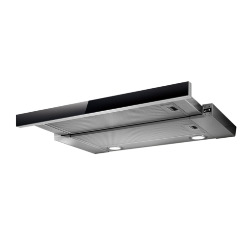 ELITE26IX/A/60/VT-PRF0094051B Встраиваемые вытяжки ELICA/ Встраиваемая, 60 см, электронное управление, 900 куб. м. , серая+черное стекло