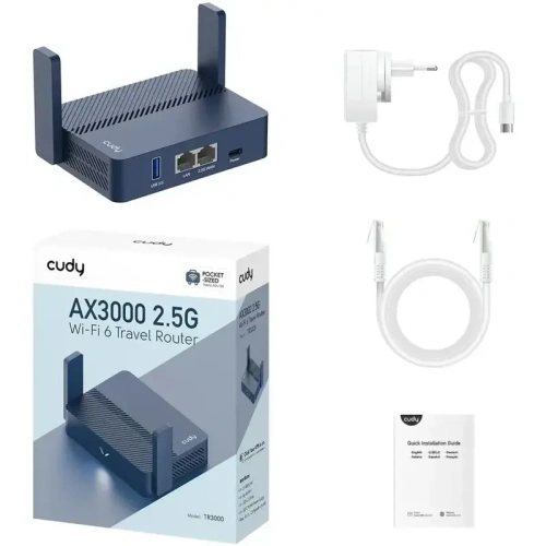TR3000 Маршрутизатор/ AX3000 2.5G Wi-Fi 6 Router with USB фото 4