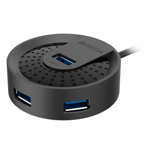 HUB-30 Разветвитель USB 3.0 A4Tech HUB-30 4порт. черный HUB-30 Разветвитель USB 3.0 A4Tech HUB-30 4порт. черный