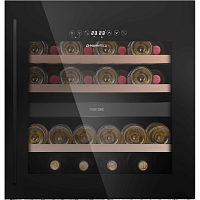 Встраиваемый винный шкаф MAUNFELD/ Винный шкаф MAUNFELD MBWC-92DM36, ВхШхГ 595х590х563 мм, 36 бутылок, от 5 ° C до 22 ° C, встраиваемый, полезный объем 85 л, электронный термостат, индикация температуры, диапазон влажности 50-80%, вентилятор распределения