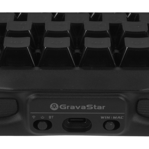 6972448924443 Игровая клавиатура/ Механическая беспроводная клавиатура Gravastar Mercury K1 XTAL BLK фото 10