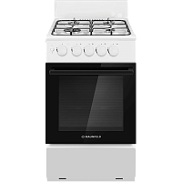 MGC50GEW08 Газовая плита/ Газовая плита, 50 см, газовая варочная поверхность, духовка газ, решетки эмаль, гидролизная очистка, газ контроль, цвет белый