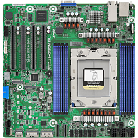 90-SXGF10-A0UAYF Материнская плата/ ASRock TURIND8UD-2T/X550, Deep Micro-ATX, 1x SP5 (LGA 6096) AMD EPYC™ 9005/9004, 8x DDR5 RDIMM, RDIMM-3DS, 4x PCIe5.0 / CXL2.0 x16, 2x MCIO (PCIe5.0 x8 or 8 SATA 6Gb/s), 2x MCIO (PCIe5.0 x8), 1x MCIO (PCIe5.0 x4), 2x M.