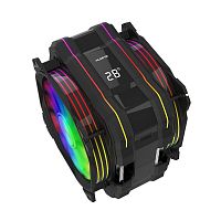 M120D(AS.01.01.0044) Вентилятор ALSEYE M120D (PLUS) Universal, 200W, Heat pipe 6mm*6, 120mm FAN 700;1900rpm, 73.75CFM, 41.2dBA, 8 LED, LED temperature cover RTL, (874289)