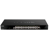 DGS-1520-28/A1A Коммутатор/ DGS-1520-28,DGS-1520-28/A1A Managed L3 Stackable Switch 24x1000Base-T, 2x10GBase-T, 2x10GBase-T, 2x10GBase-X SFP+, CLI, 1000Base-T Management, RJ45 Console