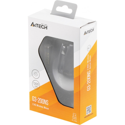 G3-200NS Мышь A4Tech V-Track G3-200NS черный оптическая 1200dpi беспров. USB 3but фото 2 G3-200NS Мышь A4Tech V-Track G3-200NS черный оптическая 1200dpi беспров. USB 3but фото 2