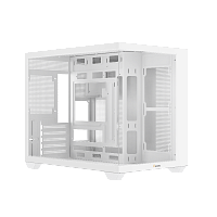 Gamma-C54-WHD000XX-GL Корпус ПК без блока питания/ Case Ocypus Gamma C54 WH, Midi-Tower, TG, no fans, 1xUSB-C + 2xUSB 3.0, mATX, mITX White