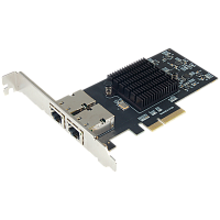 N-1320 Сетевая карта/ 10G Dual RJ-45 PCIe Gen4 x4 5-Speed Multi-Gigabit Network Adapter (Intel E610-XAT)