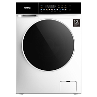 KWM60DS1260 Стиральная машина KORTING/ Стиральная машина KORTING, отдельностоящая, глубина 62 см, загрузка 10 кг, 1200 об/мин, 10 программ, сенсорное управление, инверторный двигатель с прямым приводом, отложенный старт, Full Touch цветной дисплей, пар, э