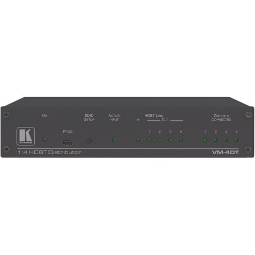 VM-4DT Усилитель-распределитель 1:4 HDBaseT; поддержка 4К60 4:2:0 [10-8046301090]