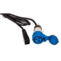 LAN-PP9F/20-2.5-BK Шнур питания Lanmaster LAN-PP9F/20-2.5-BK C20-I309 (f) проводник.:3x2.5мм2 2.5м 220В 16А (упак.:1шт) черный