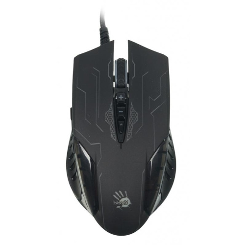 Q51 Мышь A4Tech Bloody Q51 черный/рисунок оптическая 6200dpi USB 8but фото 8