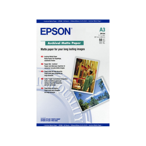 C13S041344 Бумага/ Epson Archival Matte Paper A3 C13S041344 Бумага/ Epson Archival Matte Paper A3