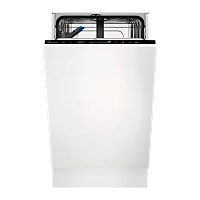 EEG62300L Встраиваемые посудомоечные машины ELECTROLUX/ Встраиваемая узкая посудомоечная машина, загрузка на 9 комплектов посуды, сенсорное управление, 8 программ, 44.6x55x82 см, черный цвет, сушка: с открыванием дверцы, индикация на полу: проекция диспле