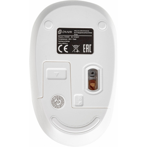 1018257 Мышь Oklick 505MW белый оптическая 1000dpi беспров. USB для ноутбука 3but (1018257) фото 13