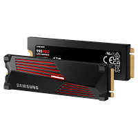 MZ-V9P4T0CW Твердотельный накопитель/ Samsung SSD 990 PRO, 4000GB, M.2(22x80mm), NVMe 2.0, PCIe 4.0 x4, V-NAND TLC, R/W 7450/6900MB/s, IOPs 1 400 000/1 550 000, DRAM buffer 4096MB, TBW 2400, DWPD 0.33, with Heatsink (12 мес.)