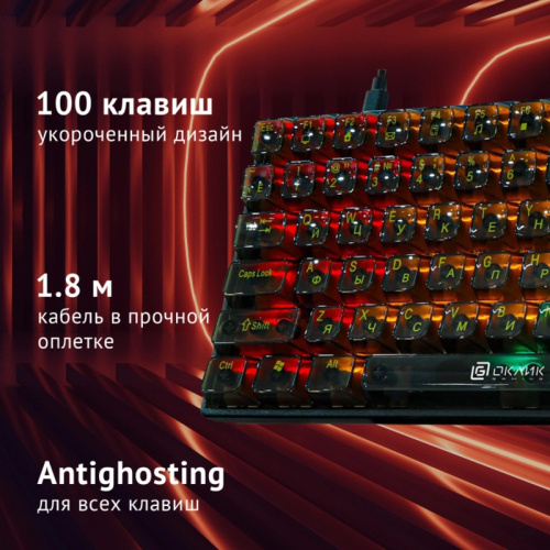 1790371 Клавиатура Oklick 915GK механическая черный USB for gamer (1790371) фото 11 1790371 Клавиатура Oklick 915GK механическая черный USB for gamer (1790371) фото 11
