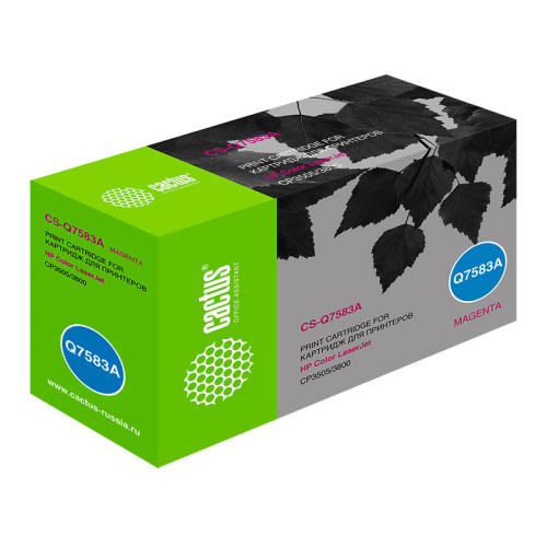 -/ Картридж лазерный Cactus CS-Q7583A Q7583A пурпурный (6000стр.) для HP CLJ CP3505/3800 фото 4