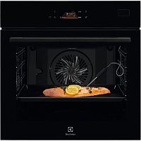 EOB8S39Z Встраиваемые электрические духовки ELECTROLUX/ электрический духовой шкаф с конвекцией, приготовление на пару, объем 70 л, 22 режима, автопрограммы, очистка паровая, направляющие проволочные + телескопические (1 уровень), термощуп