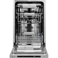 MD4515 Встраиваемая посудомоечная машина MONSHER/ Встраиваемая посудомоечная машина MONSHER, 45 см, 10 комплектов, 9 программ, 3 корзины, конденсационная сушка, луч на полу, полная защита от протечек, индикатор отсутствия соли и ополаскивателя, отображени